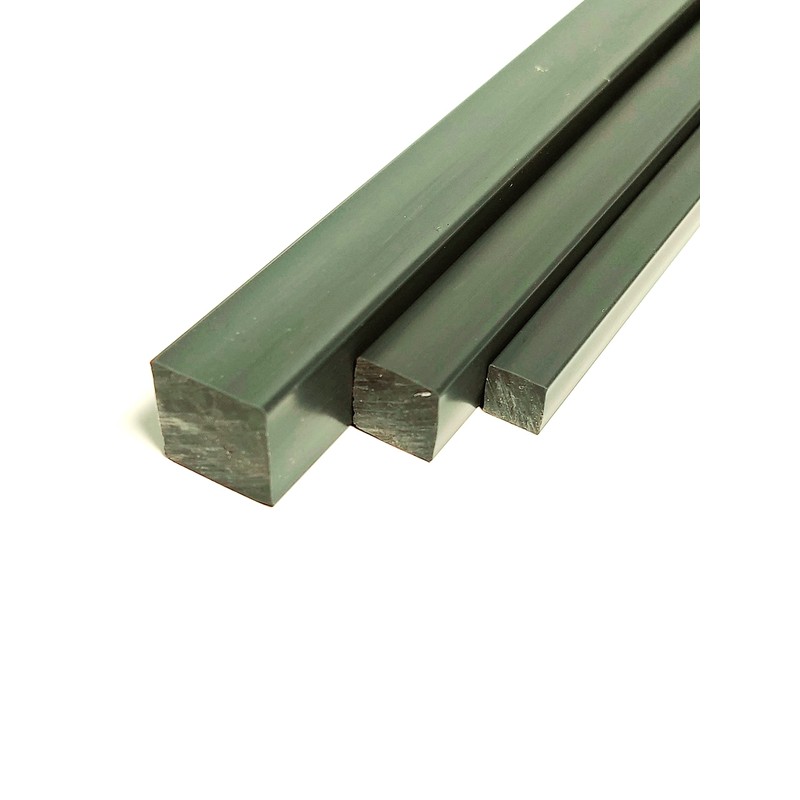 PVC Square Bar 15 x 15 mm Long 500 mm