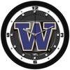 SunTime Washington Huskies Wall Clock, Printed Carbon Fiber Team Art,