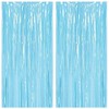 Tinsel Curtains, Pack of 2 Blue Glitter Curtain Fringe 1