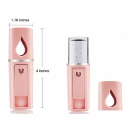 HAND MINI FAN Ventilador Y Nanomister + 50 Cepillos Extensiones Pestañas