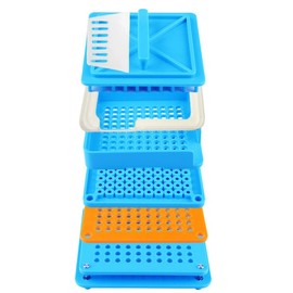 Capsule Filling Machine Kits for Empty Pill Capsule Filler, Home Lab Accessories Laboratory Manual Filling Tray, Herbal Powder Manipulation Tool, 100well Capsule Filler Plate Gel (#1)