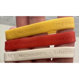McDonald's 3 Different Color McDonalds Silicone Wrist Bands Empower, Encourage, Educate!