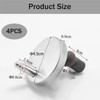 YQkangzhu 4 Pcs Toilet Seat Hinge Fixing, Quick Release Top
