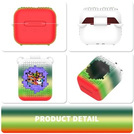 Soft Silicone Case for Bitzee Interactive Toy Digital Pet, Shockproof and Protective Carrying Case for Bitzee Interactive Electronic Pets with Lanyard (Glade)