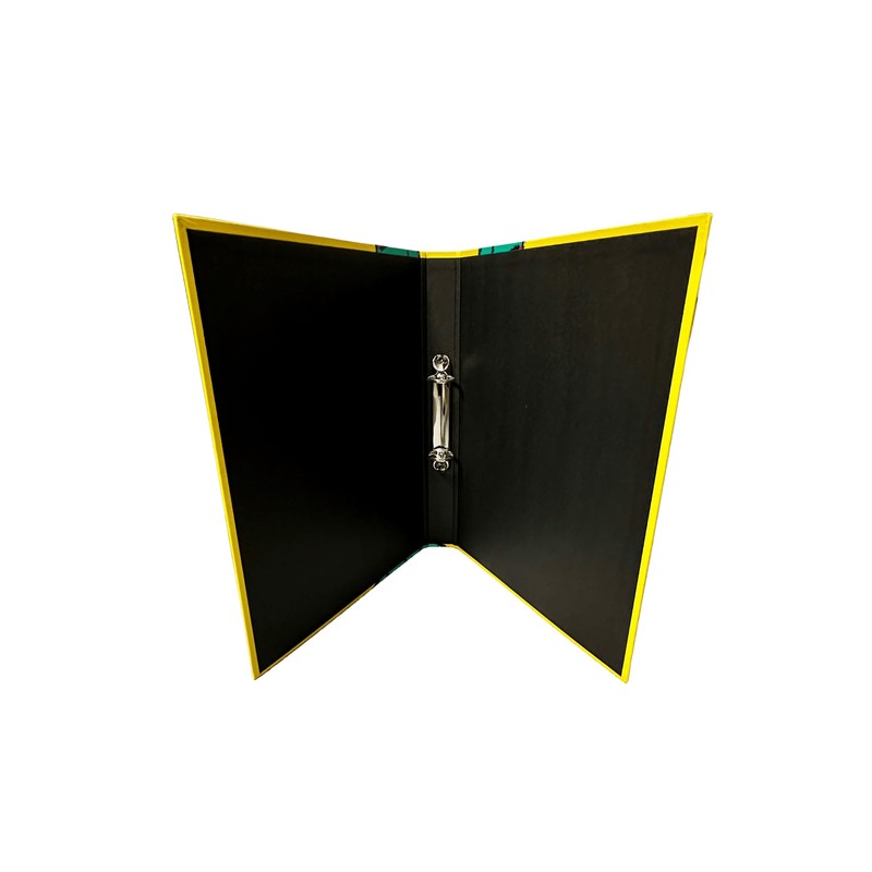 A4 Ring Binder Folder – Bold Green and Red Snake