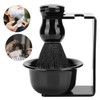 3 Piece Beard Shaving Brush Bowl Stand, Men's Beard Cleaning
