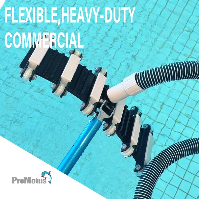 ProMotus Heavy Duty Pool Vacuum Head with Metal Handle,Manual Pool