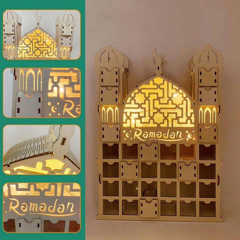 Wooden Ramadan Advent Calendar 2022 Eid Ramadan Mubarak Advent Calendar