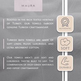 6 Piece Washcloth Set. 2017 Premium Quality Turkish Towels. Super Soft, Plush and Highly Absorbent. Set Includes 6 Pieces of Washcloths. by Maura (Washcloth - Set of 6, White)