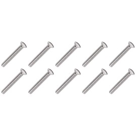 M3.5 x100mm Long Electrical Machine Screws for Light Switch Plug Socket x10