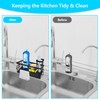 JRJRN Sink Caddy Organiser, Kitchen Sinks Organiser, Sponge Drainage Rack,