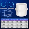 Boltigen 5Pcs White PVC Pipe Fittings, 1-1/4 NPT Female Thread