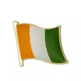 PatchesOhoul Côte D'Ivoire Flag Lapel Pin - 5/8" x 5/8" - Ivory Coast
