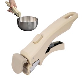 EsiFare Pan Pan Handle Pan Handle Easy to Install and Remove without Damaging Pans One Hand Mount Pot Handle Long Lasting Removable Heat Resistant Replacement One-Touch Detachable Pot Handle