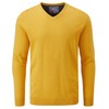 Charles Wilson Men's Fine Knit Cotton V-Neck Jumper (M, Yellow