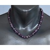 Natural Amethyst Beaded Choker, Genuine Purple Crystal Necklace, Fancy Gemstone