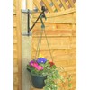 Set of 2 Stainless-Steel Clinch-It 4" Concrete Fence-Post Brackets with