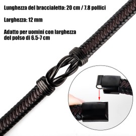 Merclix Valentine's Day Gifts Men's Bracelet Gifts for Men Birthday I Love You Gifts for Men Anniversary Gift for Him Gift for Boyfriend Husband Husband for Christmas, Stainless Steel