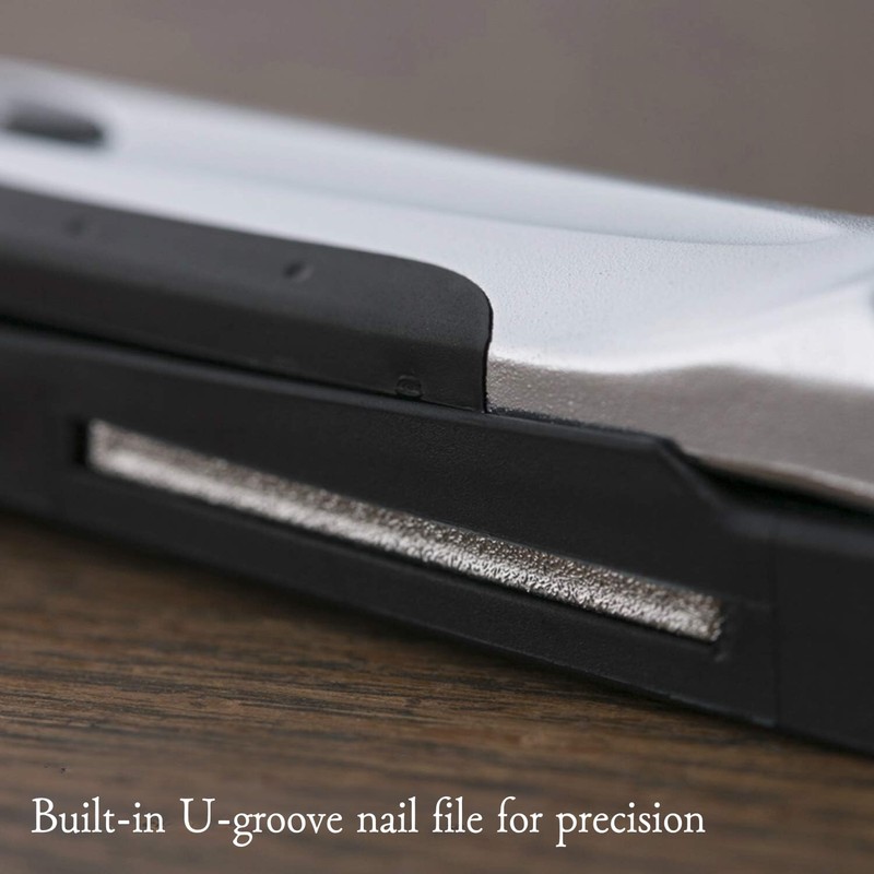 KAI Japanese Nail Clippers With Side Nail File, Stainless Steel,
