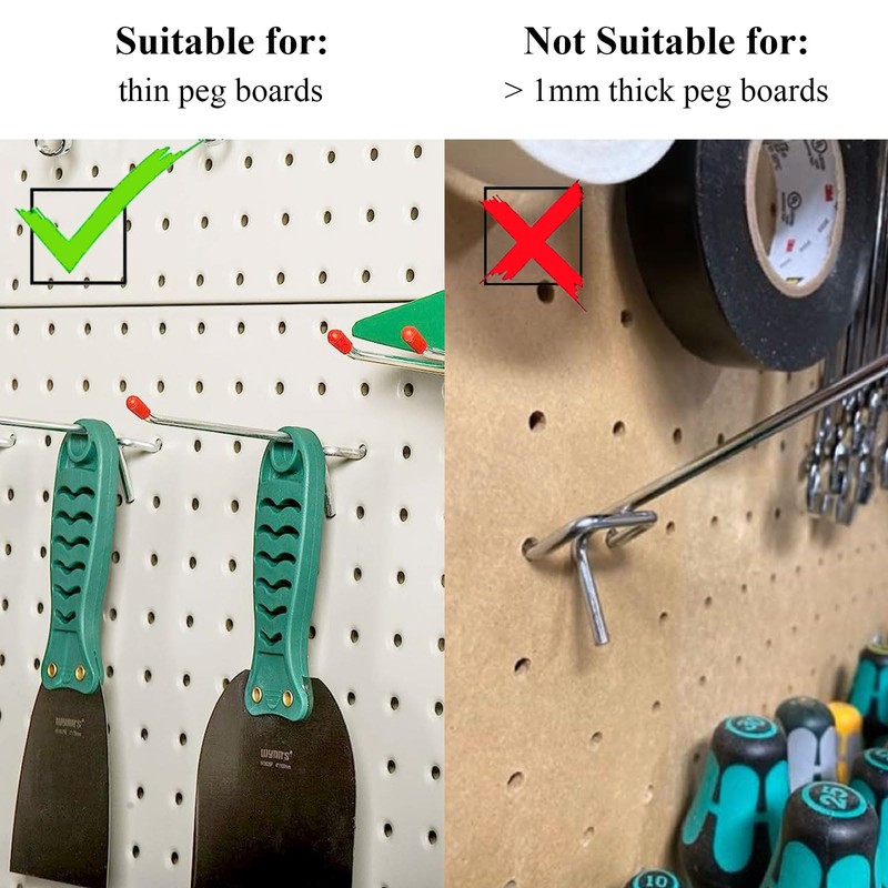 20 Pack Pegboard Hooks 4 Inch L Shape Galvanized Metal
