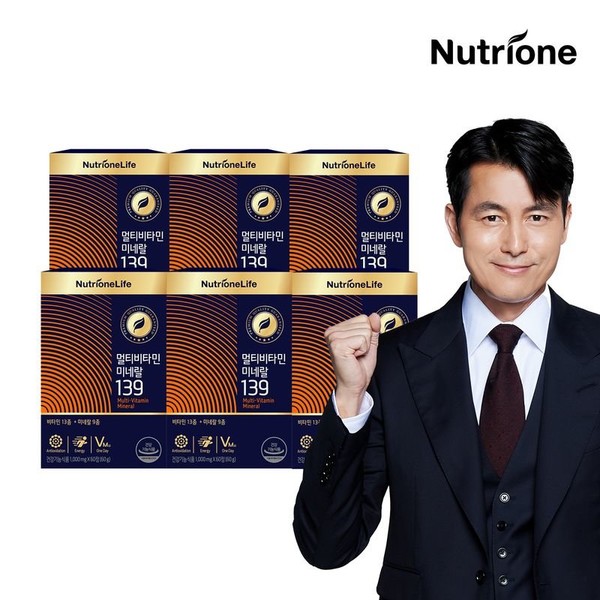 Nutri One Life Jung Woo-sung Multivitamin 139 6 boxes (12 months supply), single option / 뉴트리원라이프 정우성 멀티비타민139 6박스(12개월분), 단일옵션