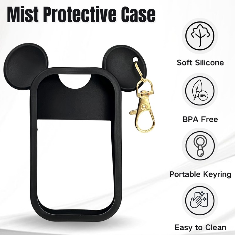CKONXE Mouse Design Silicone Case Compatible with Touchland Hand Sanitizer