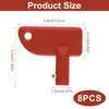 8 Pack Mini Red Keys for Battery Disconnect Isolator Power