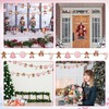 Mindsoft 2 Pcs Pink Christmas Felt Garlands 9.8 ft Gingerbread