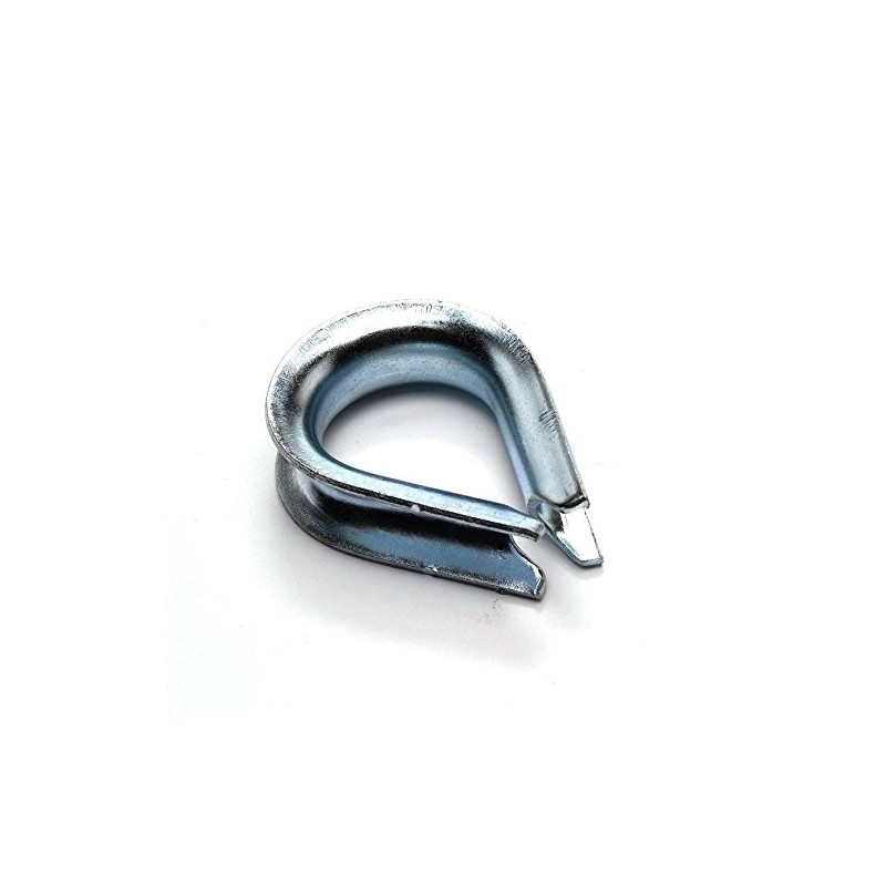 Merriway BH04224 (2 Pcs) Wire Rope Cable Thimble, Galvanised 12