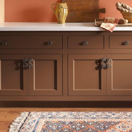 DWIL Matte Finish Furniture Paint - 16 Oz Wood Paint for Cabinets, Doors, Tables, and Dressers Refinishing - Water-Based, Non-Toxic & Odorless, Easy to Apply(Cassiterite Brown)-Without Tools