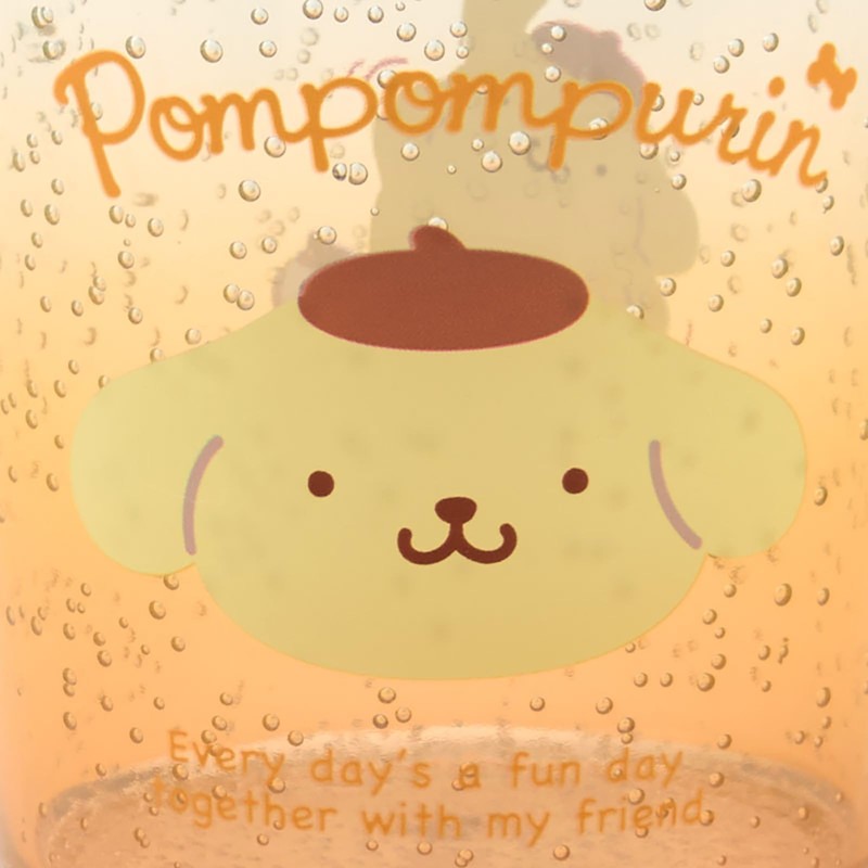 Sanrio 176079 Clear Tumbler, Pom Pom Pudding, AS Resin, Tableware,