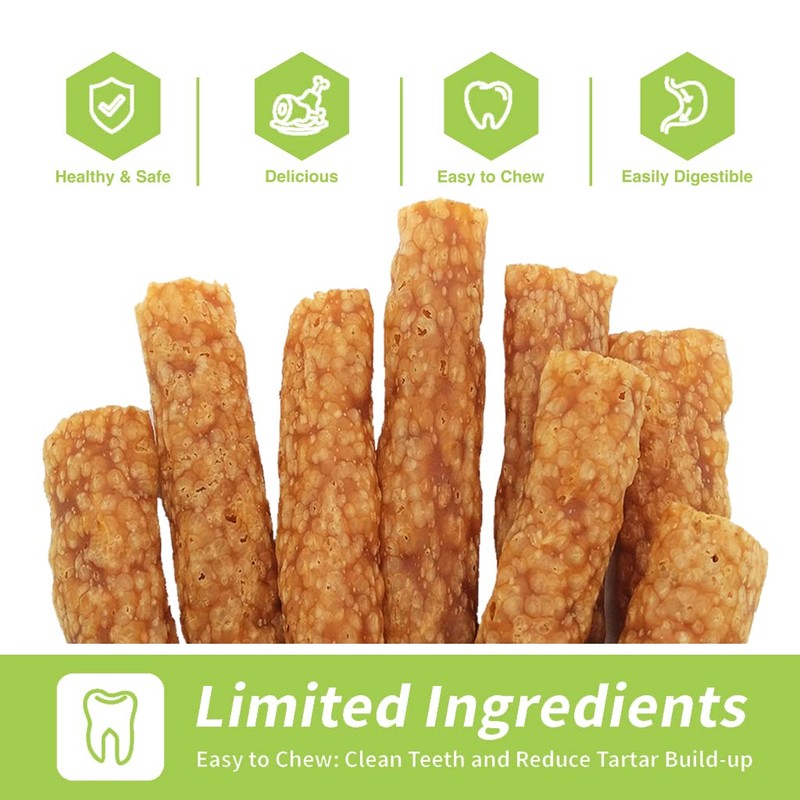 ChewRuffic Chicken Dog Chew Sticks, Puffed Human Grade Dog Treat