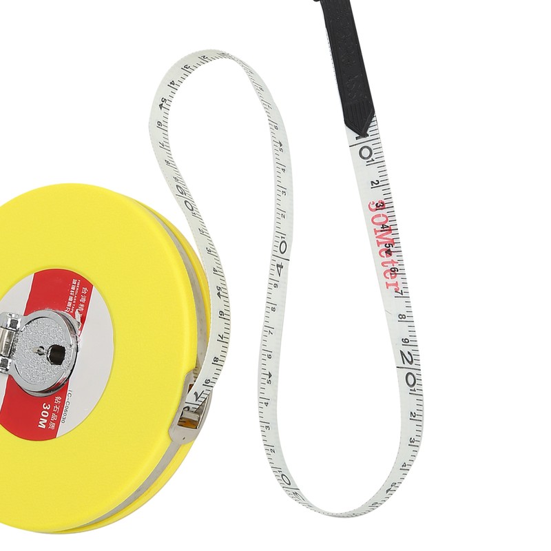 Tape Measure Glass Fiber Flexible Ruler Disc Shape Industrial Measuring