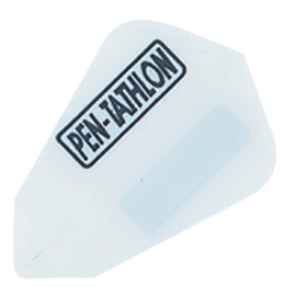 US Darts Pentathlon White Fantail Dart Flights - 3 Sets (9 Flights) - 100 Micro Ex-Tough