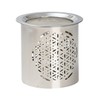 Steel Incense Burner with Flower of Life Motif - Handmade,