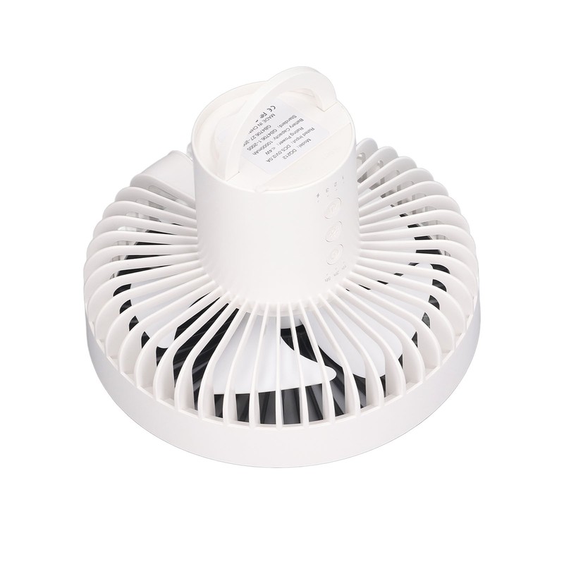 Tripod Desk Fan with Light USB Rechargeable Battery Operated 3