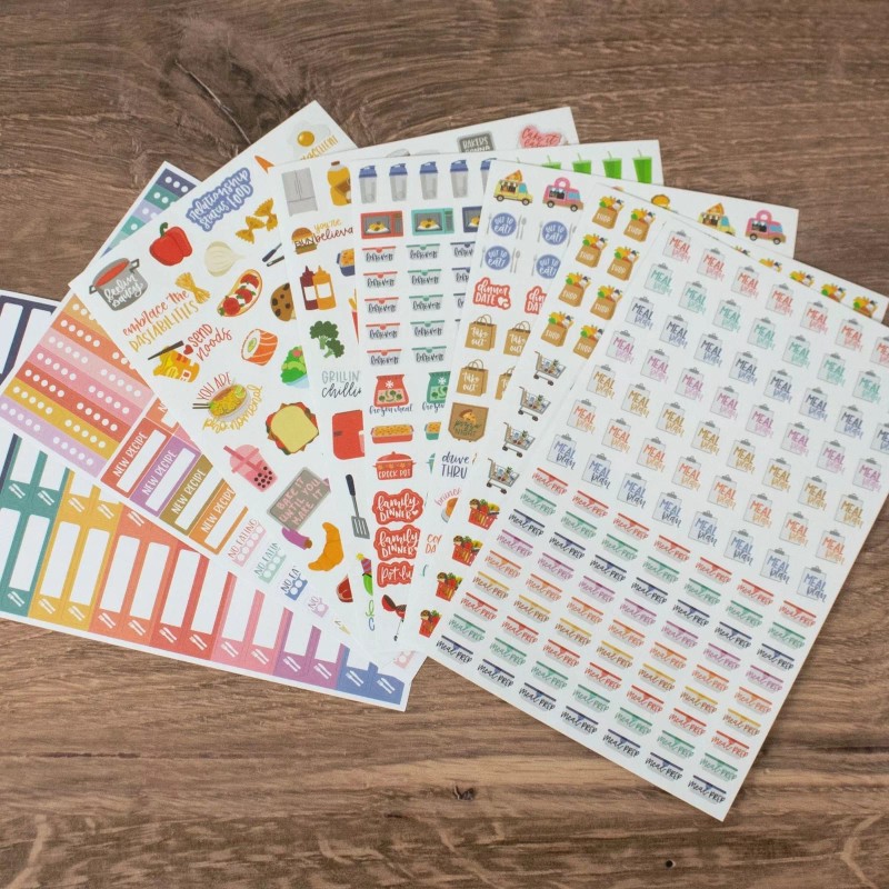 bloom daily planners Planner Sticker Pack, Meal Planning
