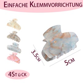 4 Stück Haarklammer Damen, Haarklammer Groß Dickes Haar, Haarklammern Groß, Haarklemmen Damen Geeignet für den Täglichen Dating die Arbeit Oder Outdoor Aktivitäten