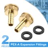 sourcing map 2pcs PEX-A Expansion Fittings 1/2" Press x 10mm