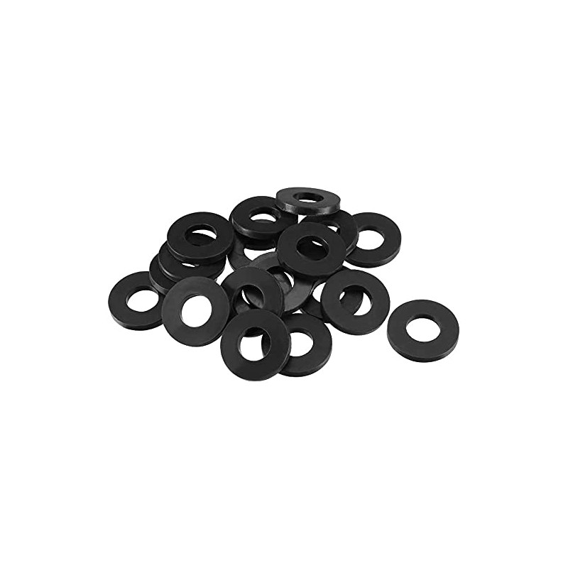 TERF® M8 Black Rubber Flat Washer M8 / 8mm ID