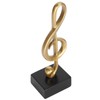 AUNMAS Figura de Nota Musical, Estatua de Nota Musical Dorada