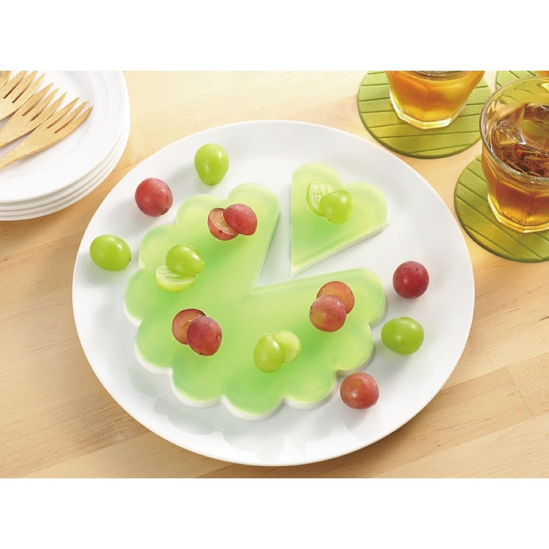 パール金属 スイートクロスハート2 シリコーン 1/6 シャロー ハート ケーキ 型 20cm D-1558