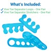 ViveSole Toe Stretchers Separators (4 Pieces) - Gel Therapeutic Spa