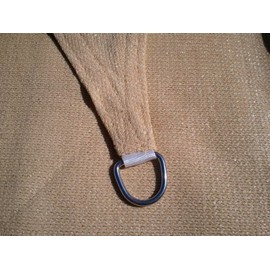 Petra's 11.5 Ft. X 11.5 Ft. Square Sun Sail Shade. Durable Woven Outdoor Patio Fabric w/Up to 90% UV Protection & Mounting Hardware. 11.5x11.5Foot. (Desert Sand)