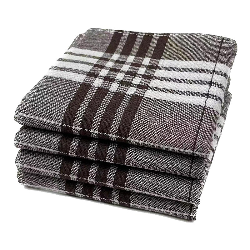 JukLoos Men's Handkerchiefs 100% Cotton Fabric Handkerchiefs 40 x 40