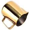 380ML Coffee Pitcher Cup Bright Gold Stainless Steel Coffee Milk