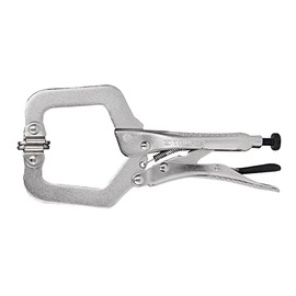 Truper PPC-6R, Pinza de presión tipo "C" de 6", con mordaza autoajustable