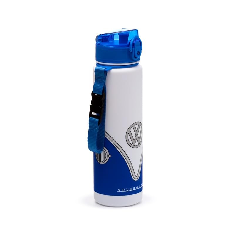 Volkswagen VW T1 Camper Bus Blue Pop Top 600ml Shatterproof