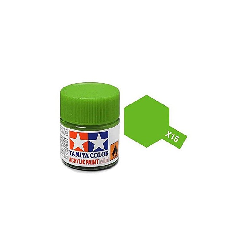 Tamiya Models X-15 Mini Acrylic Paint, Light Green