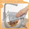 Azxndy 10Pack Double Silver Ply Wire Dish Cloths, Wet and